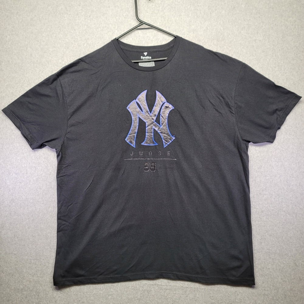Fanatics Aaron Judge Yankees Shirt Mens 3XL Black‎ Double Play Name Number